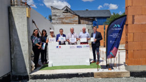 Image de l'article Pose de la première pierre du programme des Lys au Louroux-Béconnais