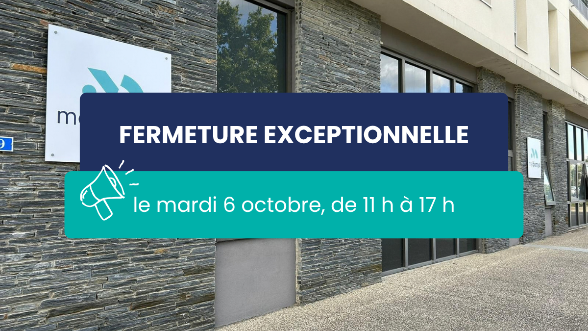 Information sur la fermeture exceptionnelle des agences Meldomys le 6 octobre, de 11 h à 17 h